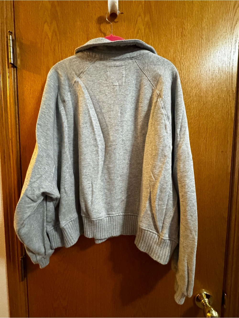 Aerie Light Gray Fleece Pullover xl - Picture 4 of 4